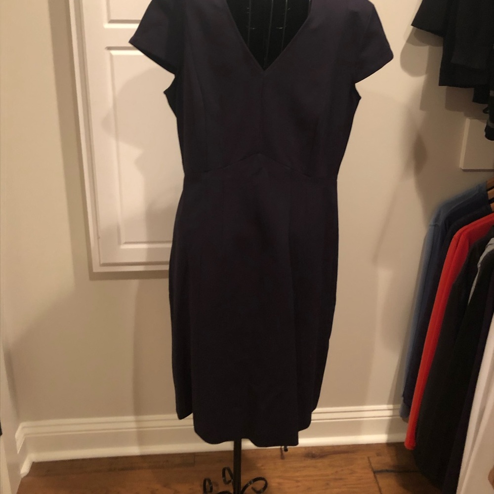 Brooks brothers navy short sleeve dress